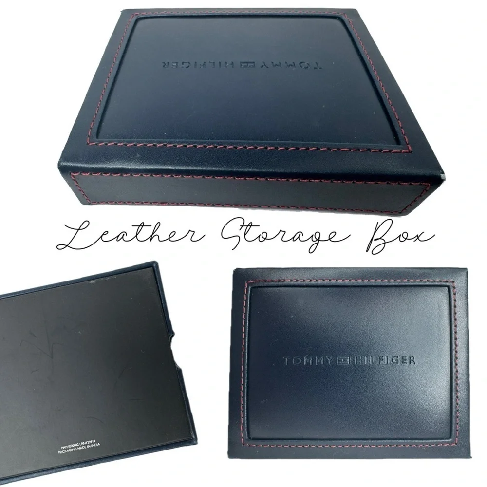 Tommy Hilfiger Men's Black Leather Wallet
